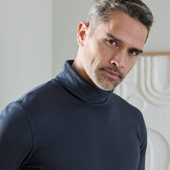 T-shirt met rolkraag en lange mouwen (marine) T-shirt met rolkraag en lange mouwen (marine)